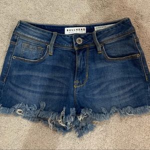 Denim Frayed Shorts